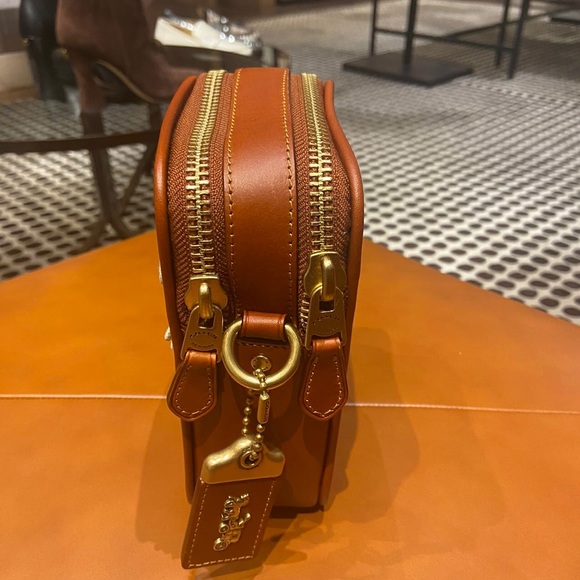 Coach Tan Rogue Crossbody 12 In Signature Canvas With Patches #CD681 - Picture 6 of 10